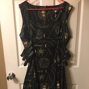 Witchy Hell Bunny Spin Doctor Dress 3XL Skulls